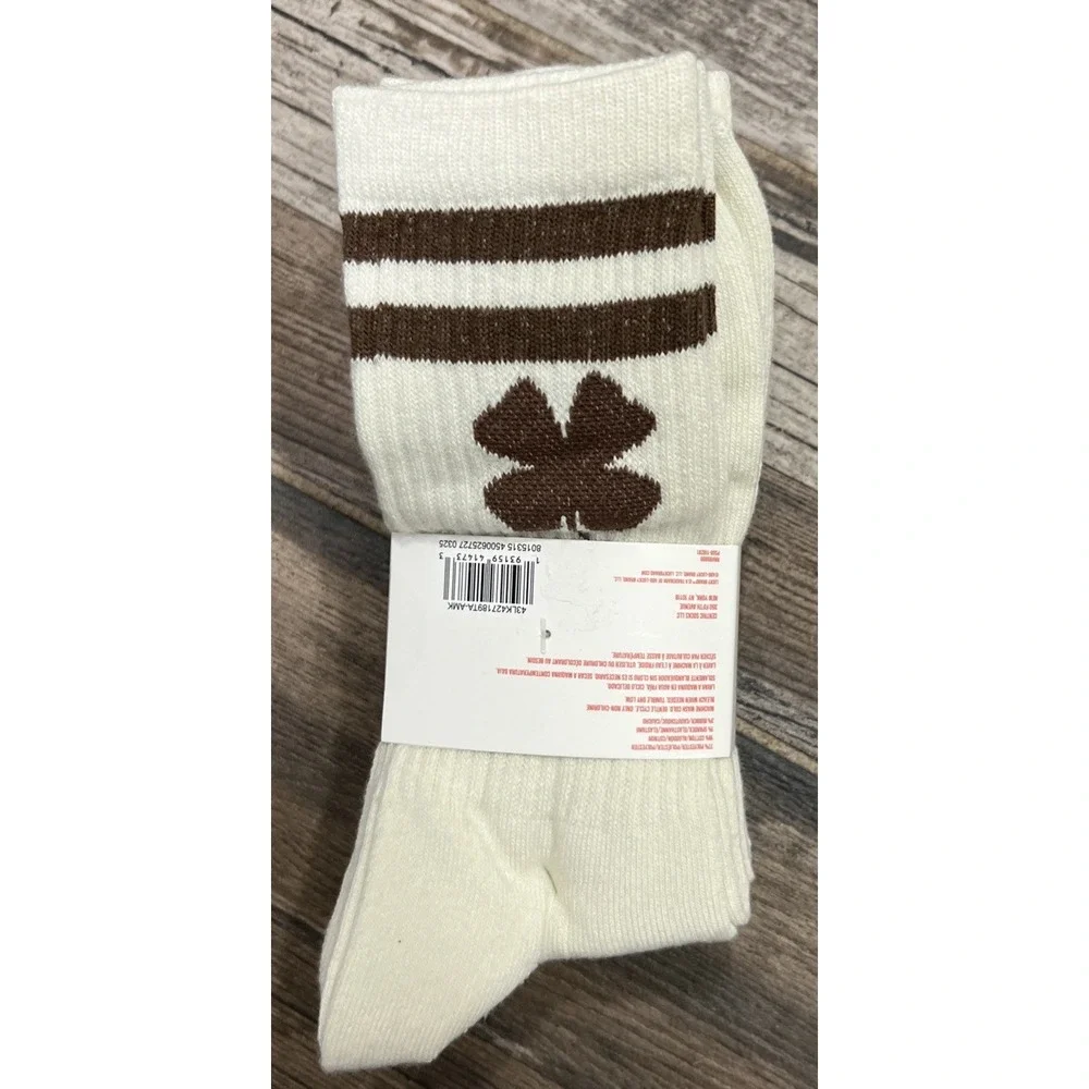 New Lucky Brand 6-Pair Men's Everyday Comfort Crew Socks White Cream‎ Size 6-12
